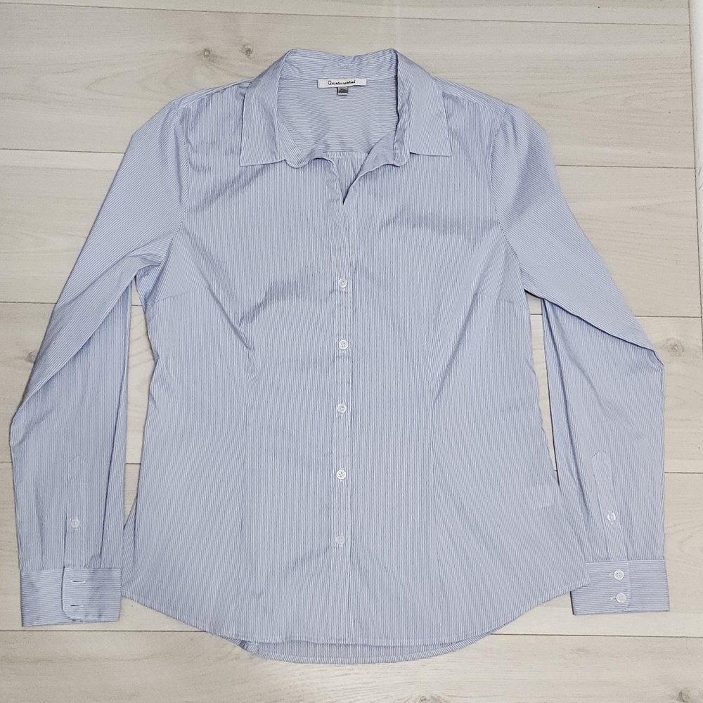Women's Light Blue Button Down Shirt